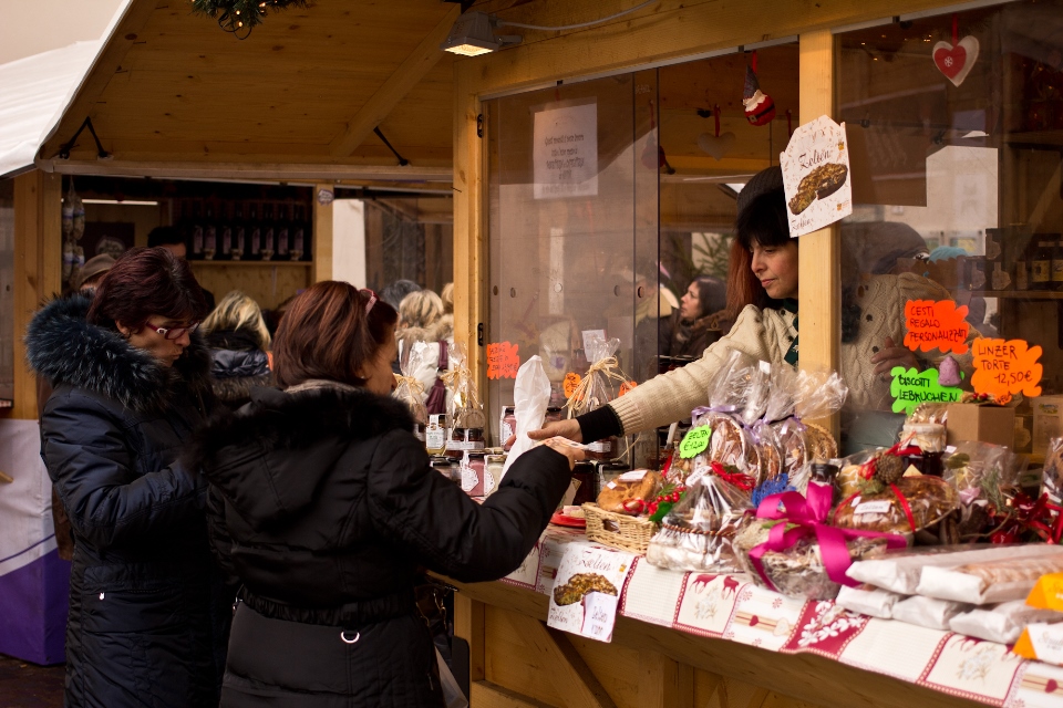 Een van de kerstmarkten in Valsugana