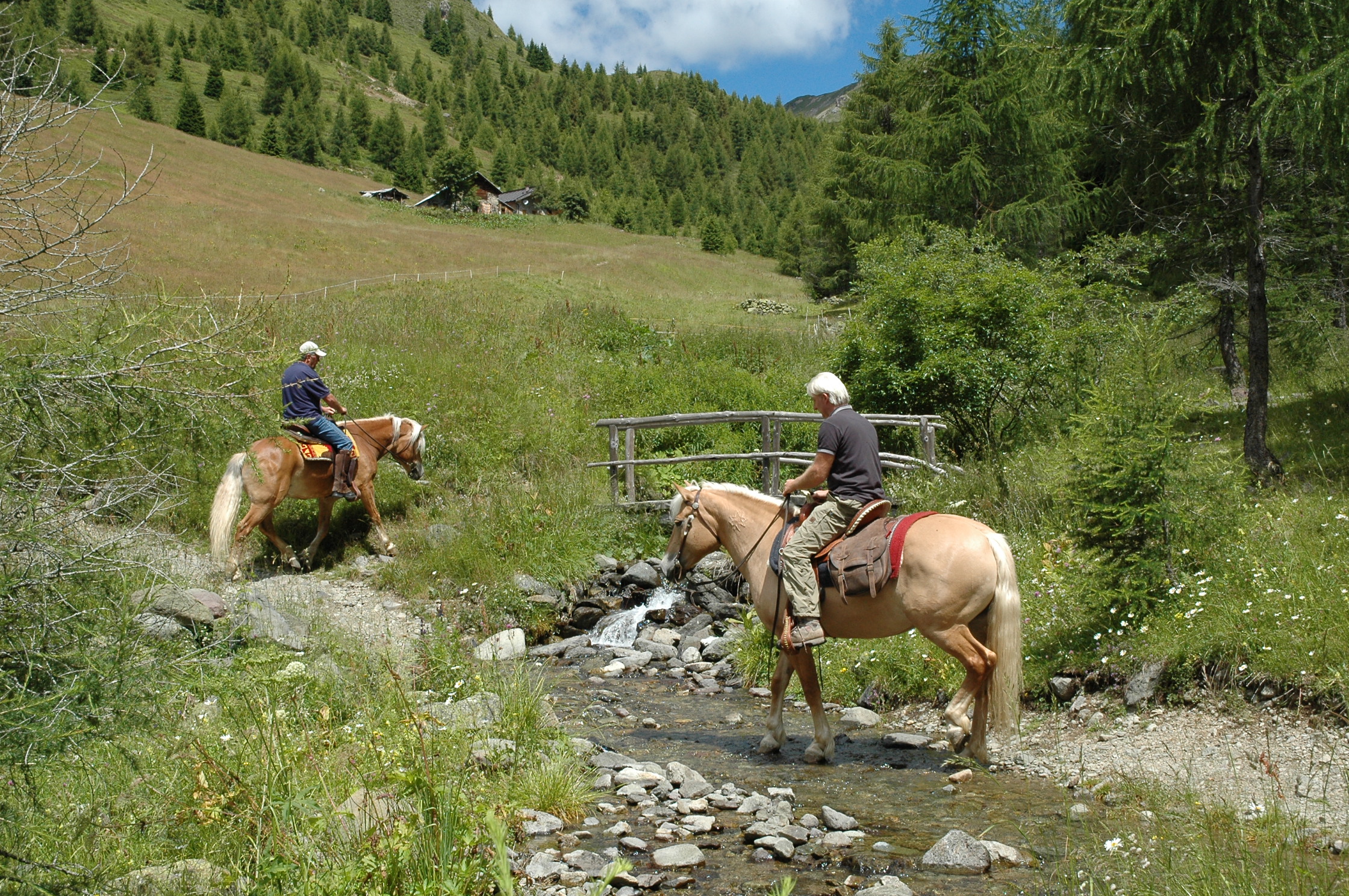 paardrijden in het mooie valsugana